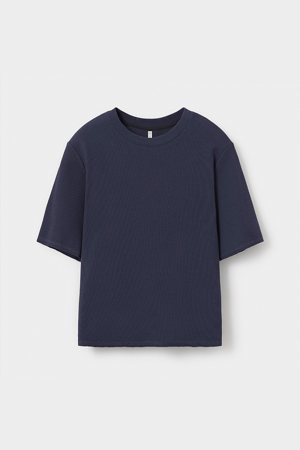 картинка Комлпект футболка и брюки из объемного трикотажа от магазина Одежда+