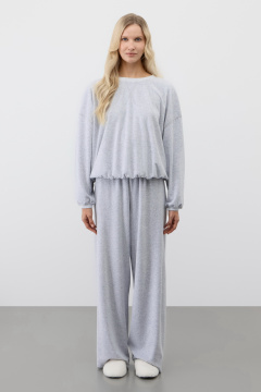 картинка Комплект джемпер и брюки из велюра от магазина Одежда+