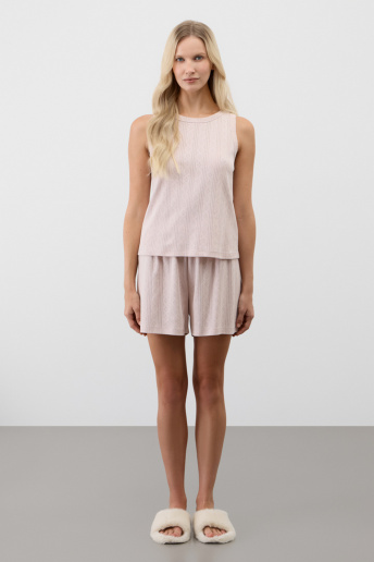 картинка Комплект топ и шорты из ажурного хлопка от магазина Одежда+