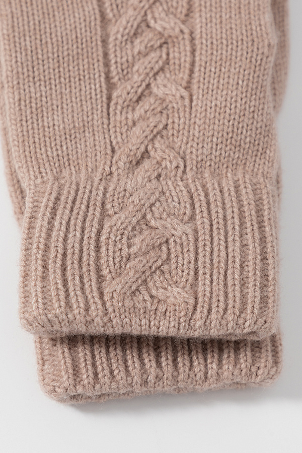 картинка Перчатки вязаные из полушерсти от магазина Одежда+