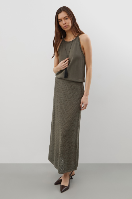 картинка Вязаный топ из хлопковой пряжи от магазина Одежда+