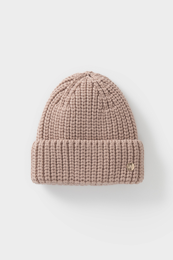 картинка Шапка вязаная с отворотом от магазина Одежда+