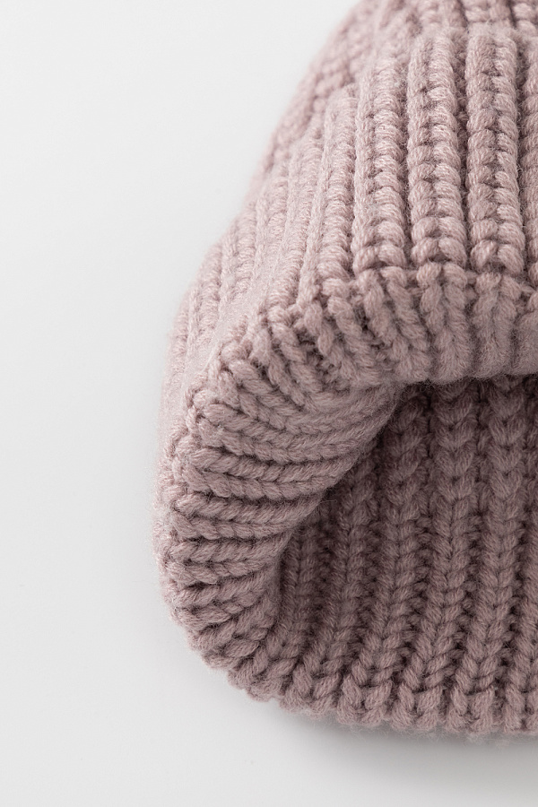 картинка Шапка вязаная с отворотом от магазина Одежда+