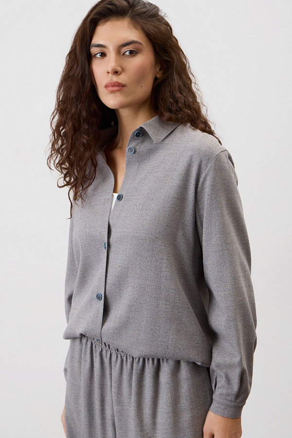 картинка рубашка светло-серый от магазина Одежда+