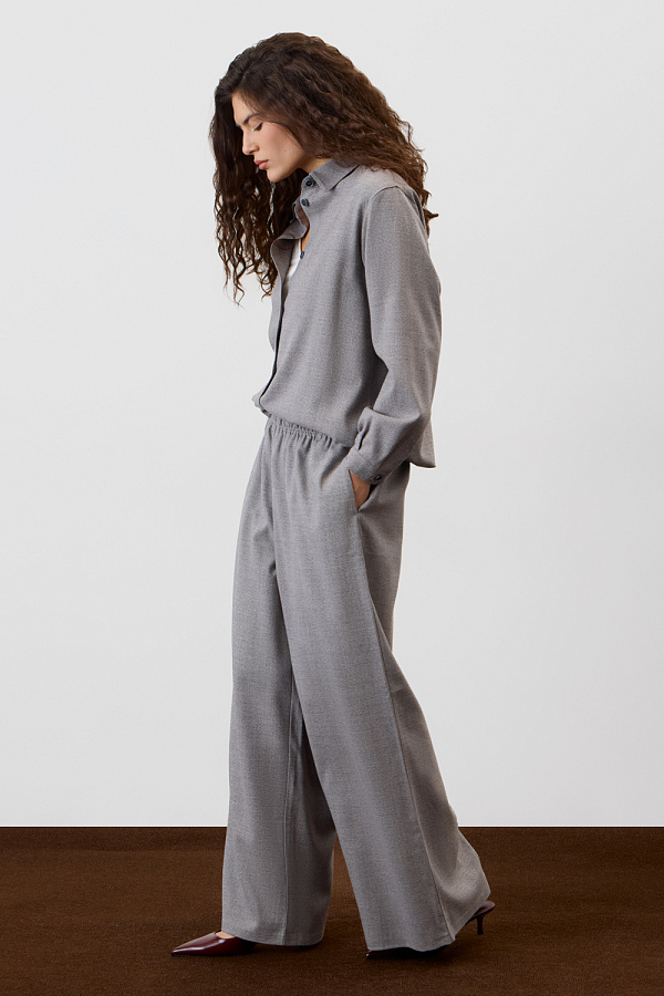 картинка рубашка светло-серый от магазина Одежда+