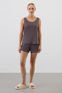 картинка Комплект топ и шорты из хлопка с модалом от магазина Одежда+