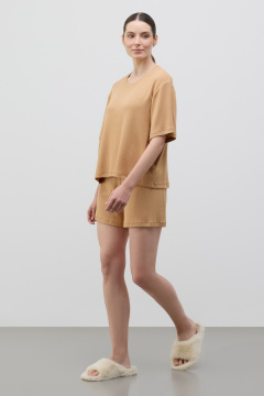 картинка Комплект футболка и шорты в рубчик от магазина Одежда+