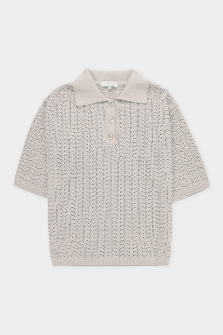 картинка Ажурное поло из итальянской пряжи от магазина Одежда+