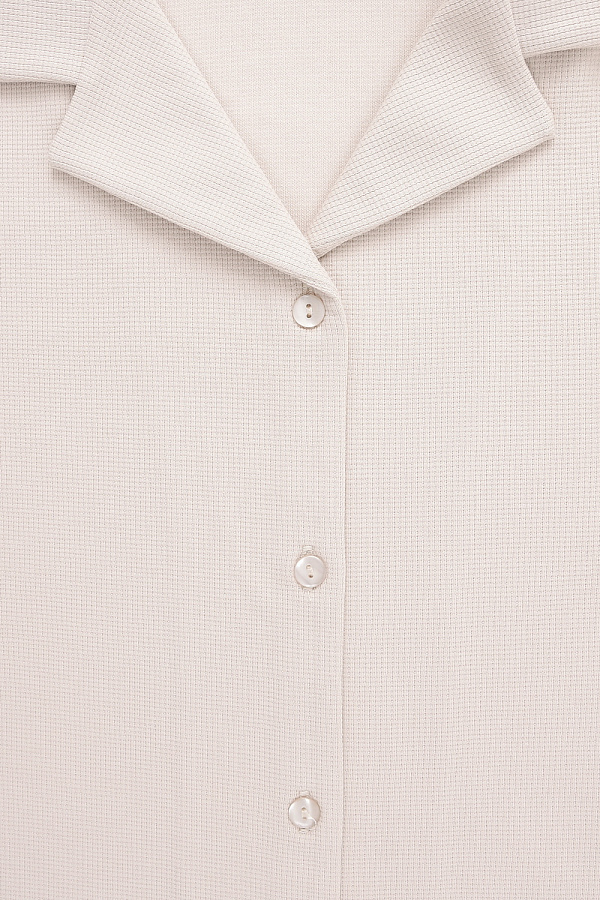 картинка Комплект рубашка и шорты из вафельного хлопка от магазина Одежда+