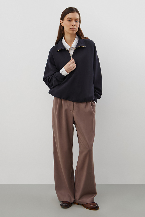 картинка Джемпер с воротником на молнии от магазина Одежда+