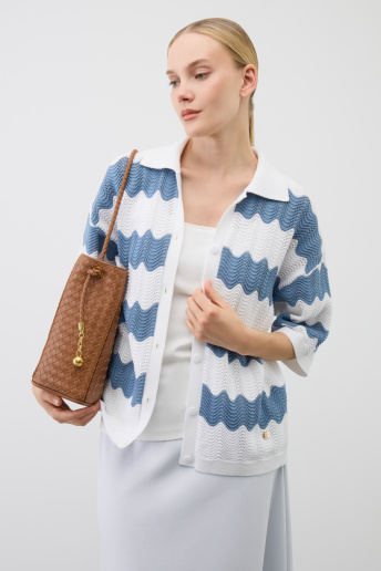 картинка Рубашка из хлопковой пряжи с коротким рукавом от магазина Одежда+