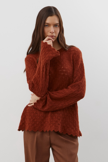 картинка Ажурный джемпер от магазина Одежда+