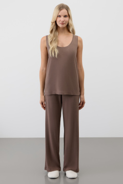 картинка Комплект топ и брюки в рубчик от магазина Одежда+