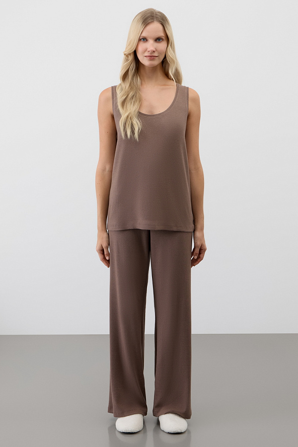 картинка Комплект топ и брюки в рубчик от магазина Одежда+