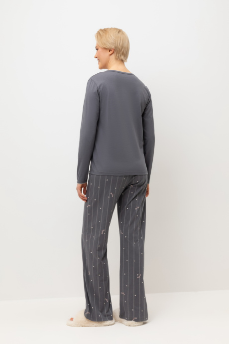 картинка Комплект лонгслив и брюки из гребенного хлопка от магазина Одежда+