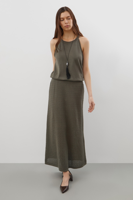 картинка Вязаный топ из хлопковой пряжи от магазина Одежда+