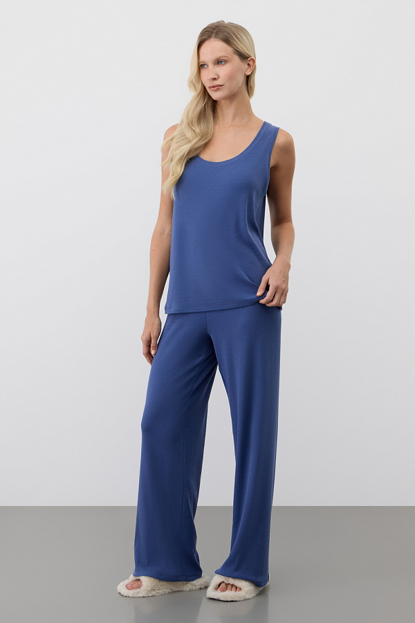 картинка Комплект топ и брюки в рубчик от магазина Одежда+