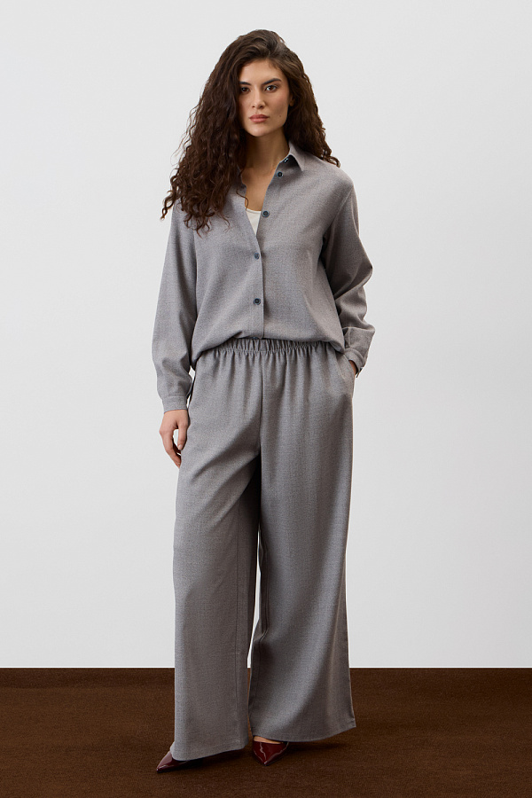 картинка рубашка светло-серый от магазина Одежда+