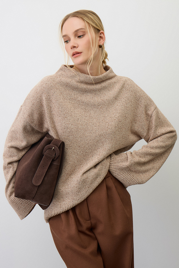 картинка Джемпер с мериносом и шелком от магазина Одежда+