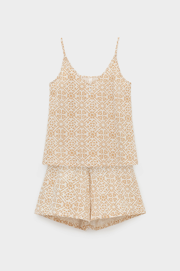 картинка Комплект топ и шорты из 100% хлопка от магазина Одежда+