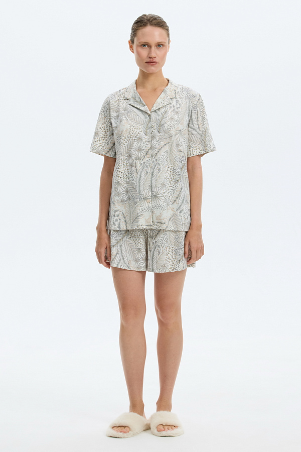 картинка Комплект рубашка и шорты из 100% хлопка от магазина Одежда+