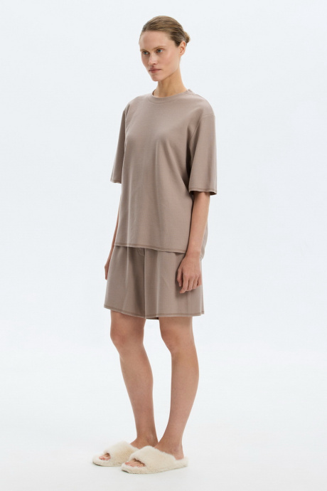 картинка Комплект футболка и шорты из вафельного хлопка от магазина Одежда+