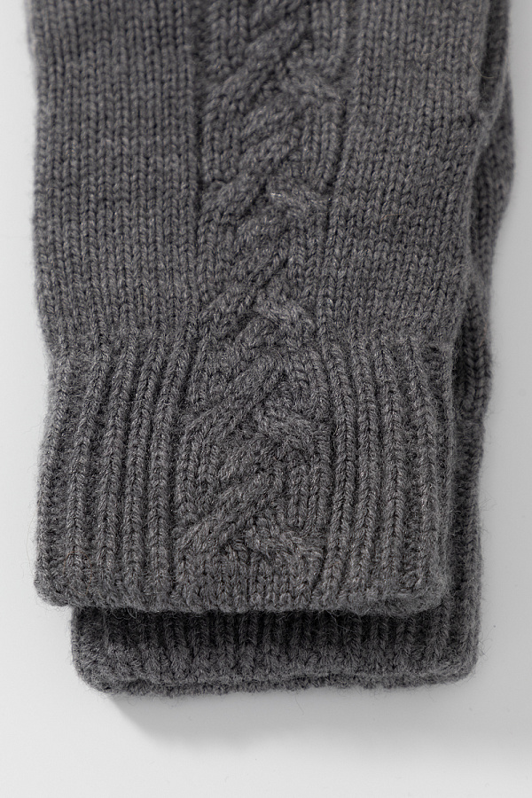 картинка Перчатки вязаные из полушерсти от магазина Одежда+