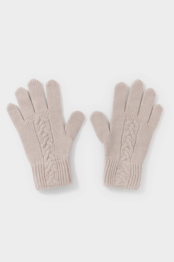 картинка Перчатки вязаные из полушерсти от магазина Одежда+