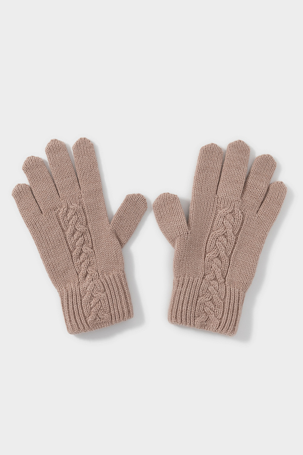 картинка Перчатки вязаные из полушерсти от магазина Одежда+