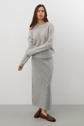 картинка Юбка из мохера и мериноса от магазина Одежда+