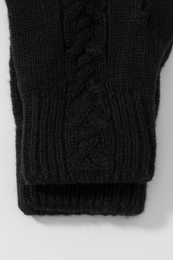 картинка Перчатки вязаные из полушерсти от магазина Одежда+