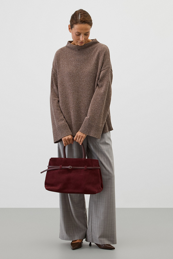 картинка Джемпер с мериносом и шелком от магазина Одежда+