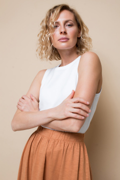 картинка Топ в рубчик от магазина Одежда+