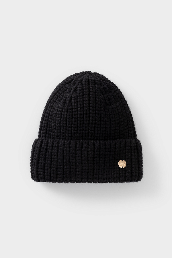 картинка Шапка вязаная с отворотом от магазина Одежда+