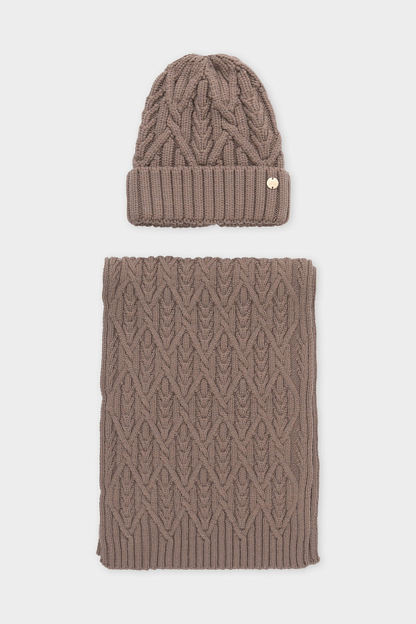 картинка Комплект шапка и шарф от магазина Одежда+