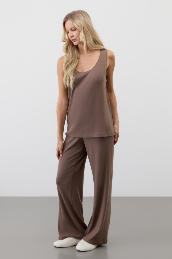 картинка Комплект топ и брюки в рубчик от магазина Одежда+