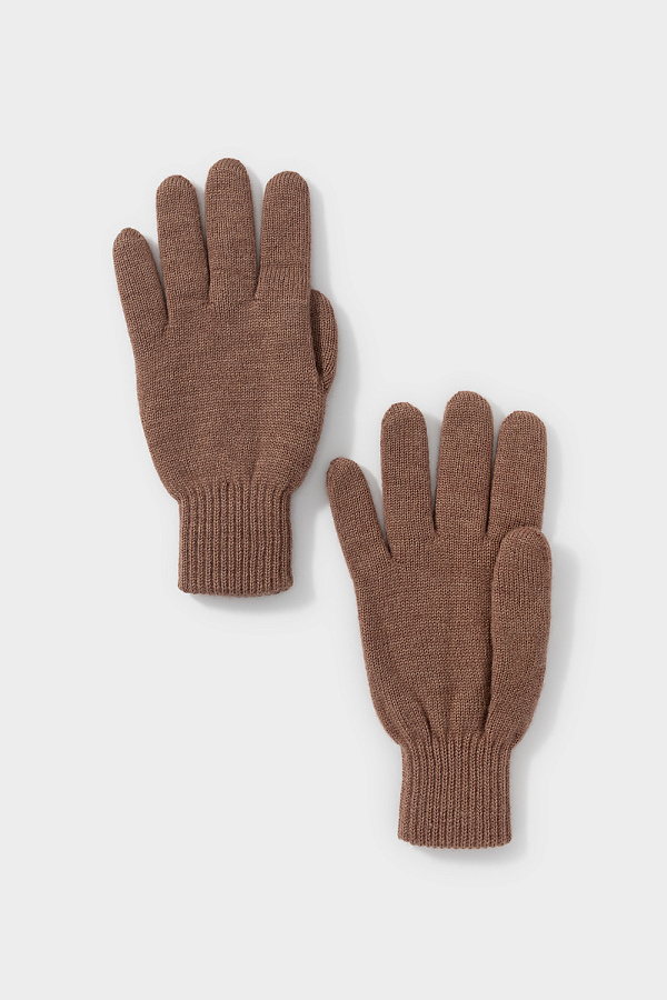 картинка Перчатки вязаные из полушерсти от магазина Одежда+