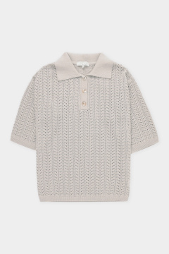 картинка Ажурное поло из итальянской пряжи от магазина Одежда+