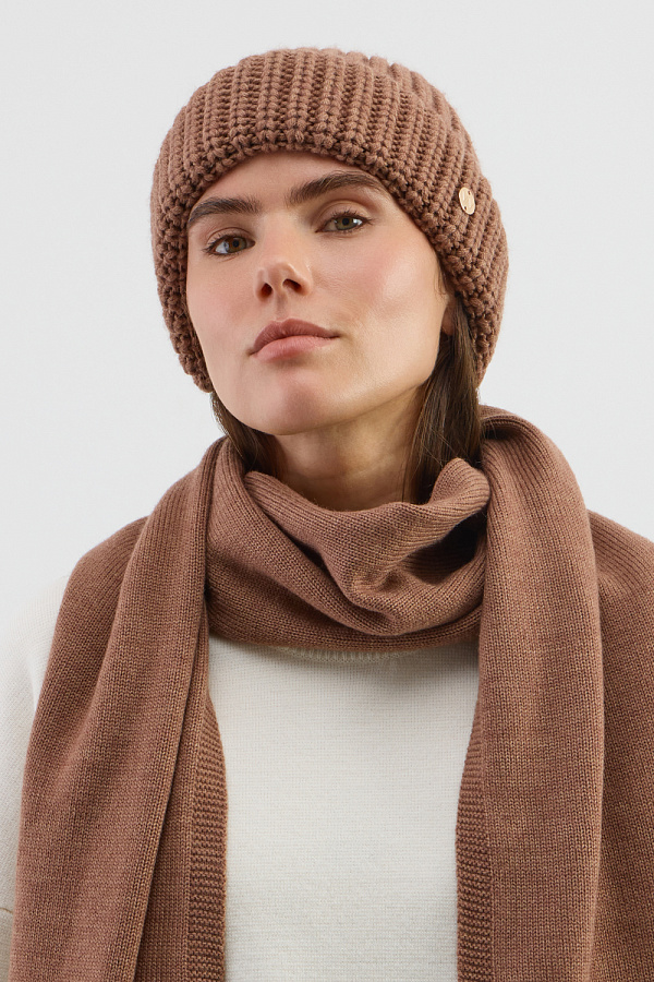 картинка Шапка вязаная с отворотом от магазина Одежда+