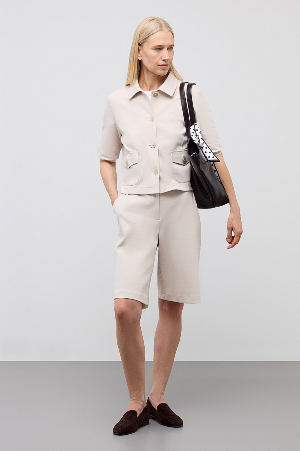 картинка Укороченный жакет из премиального трикотажа от магазина Одежда+