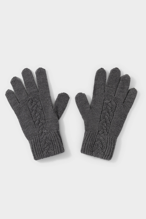 картинка Перчатки вязаные из полушерсти от магазина Одежда+