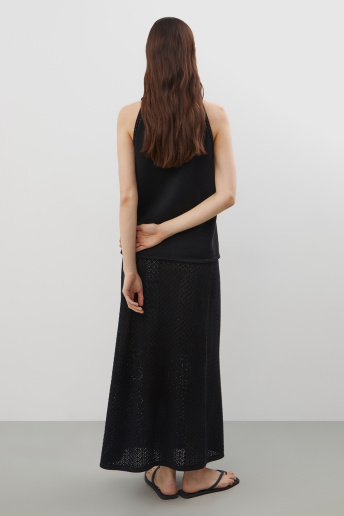 картинка Вязаный топ из хлопковой пряжи от магазина Одежда+