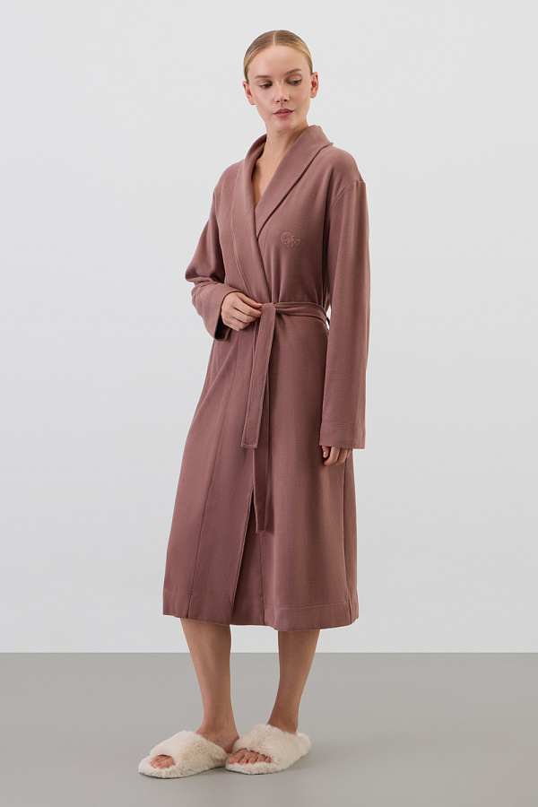 картинка Халат из 100% хлопка с пич эффектом от магазина Одежда+