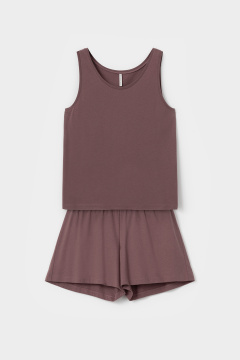 картинка Комплект топ и шорты из хлопка с модалом от магазина Одежда+