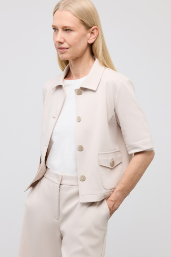 картинка Укороченный жакет из премиального трикотажа от магазина Одежда+