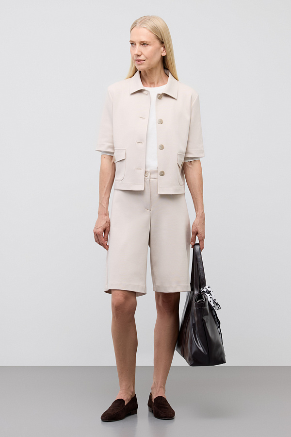 картинка Укороченный жакет из премиального трикотажа от магазина Одежда+