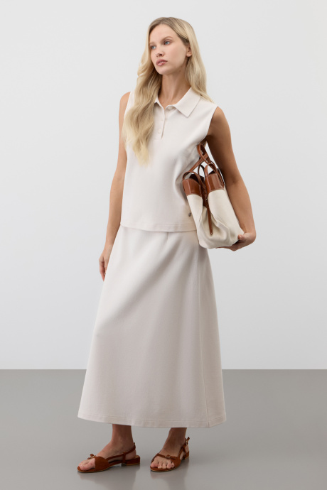 картинка Топ из вафельного хлопка от магазина Одежда+