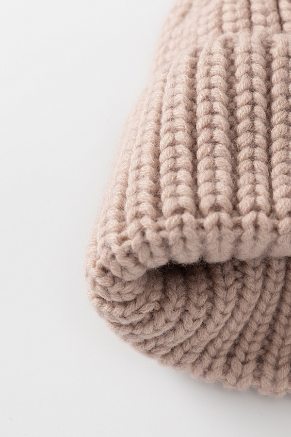 картинка Шапка вязаная с отворотом от магазина Одежда+