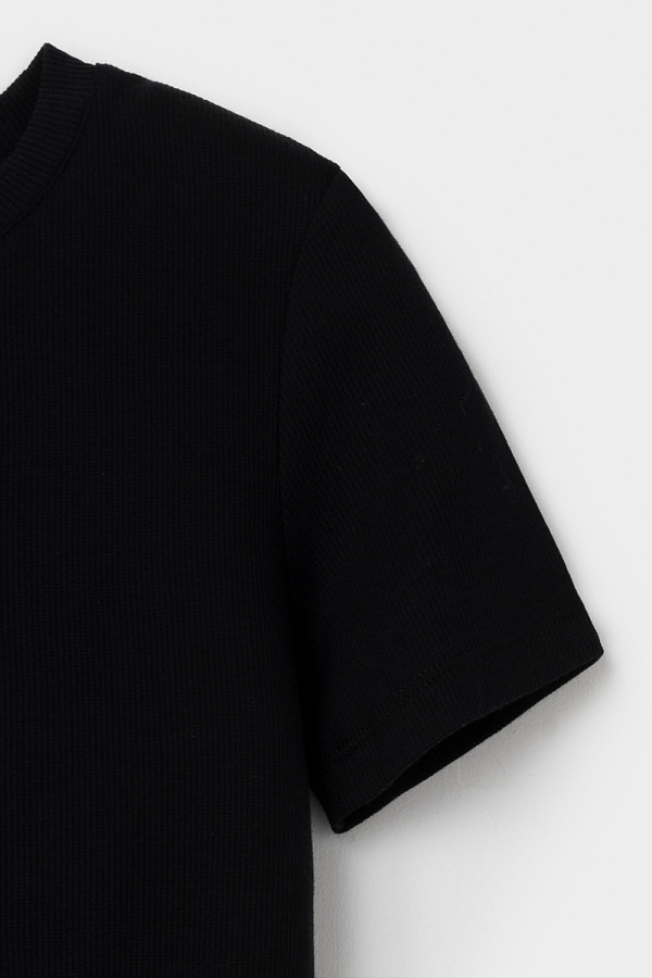 картинка Футболка из мягкого хлопка в рубчик от магазина Одежда+