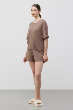 картинка Комплект футболка и шорты в рубчик от магазина Одежда+